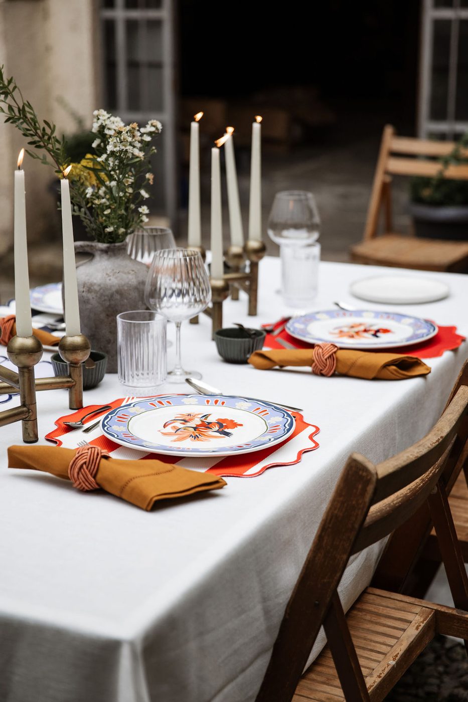 Colección Amalfi: mesa completa para alquilar
